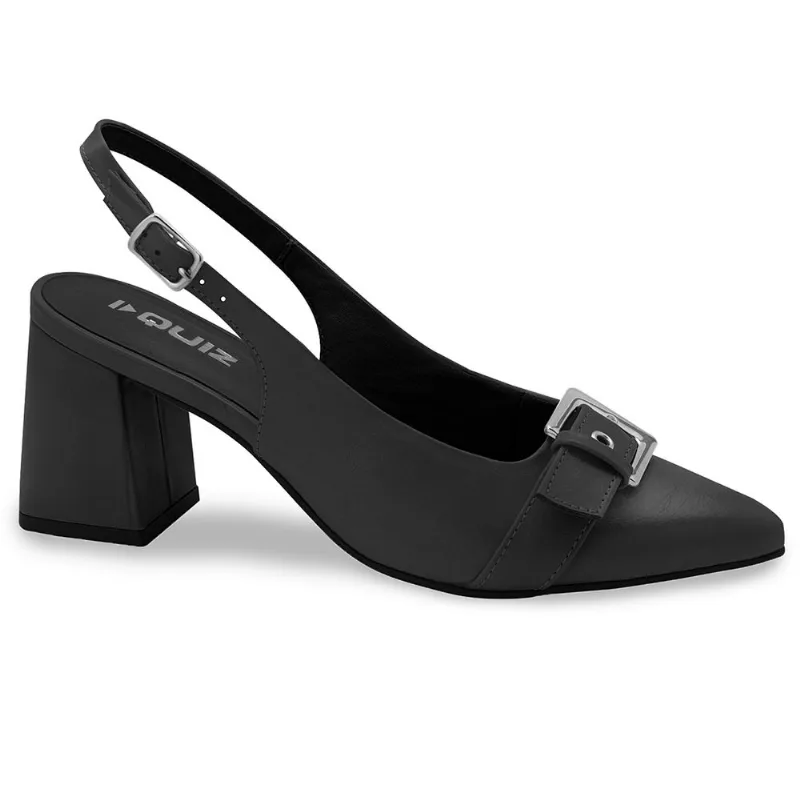 Sapato Slingback Quiz Treviso I Preto Feminino 35