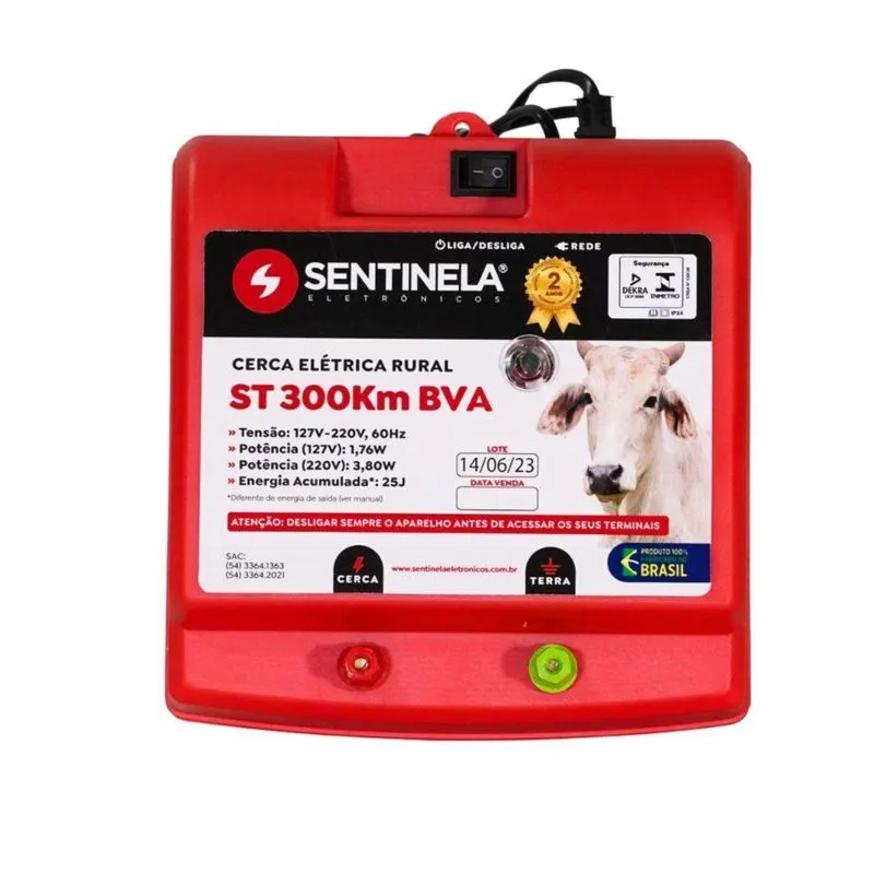 Eletrificador Cerca Elétrica Rural 300km St
