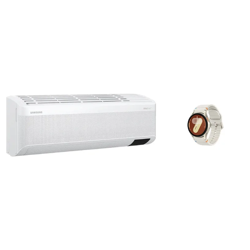 Ar Condicionado Split Inverter Samsung WindFree PowerVolt Sem Vento Frio 12.000 BTUs Bivolt e Galaxy Watch7 BT 40mm Combo