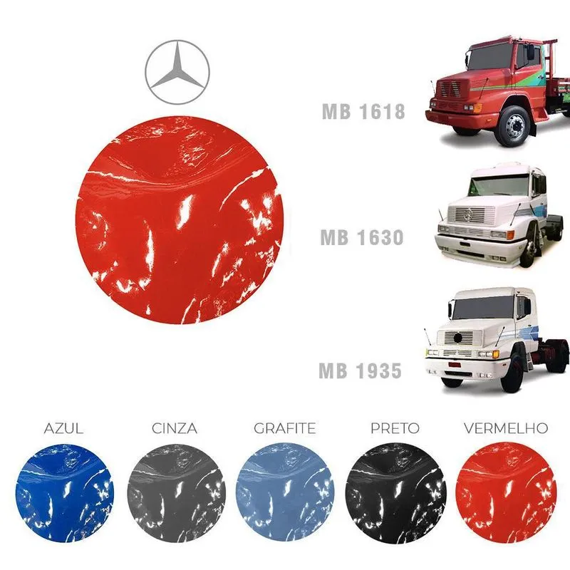Tapete Verniz Caminhao Mb 1935 89 A 98 - Vermelho