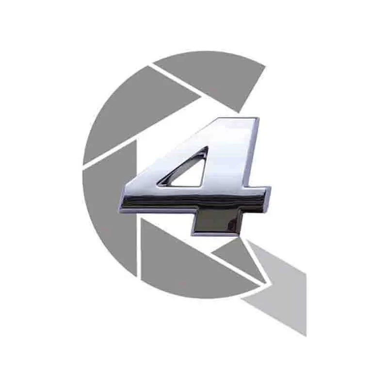Emblema Numerico Vw Constellation - Numero 4 Cromado
