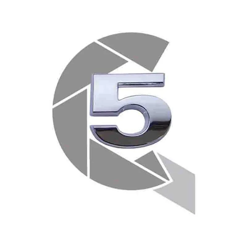 Emblema Numerico Vw Constellation - Numero 5 Cromado