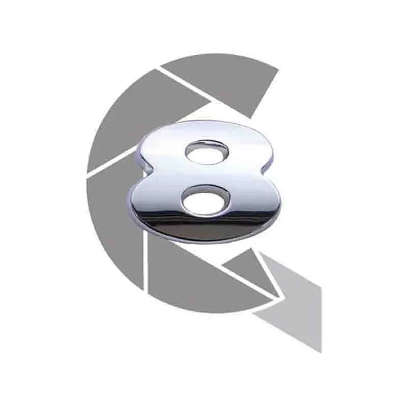 Emblema Numerico Vw Constellation - Numero 8 Cromado
