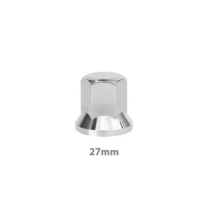 Kit 10 Capa Porca Roda Cromada 27mm - Mb 1113 Sc