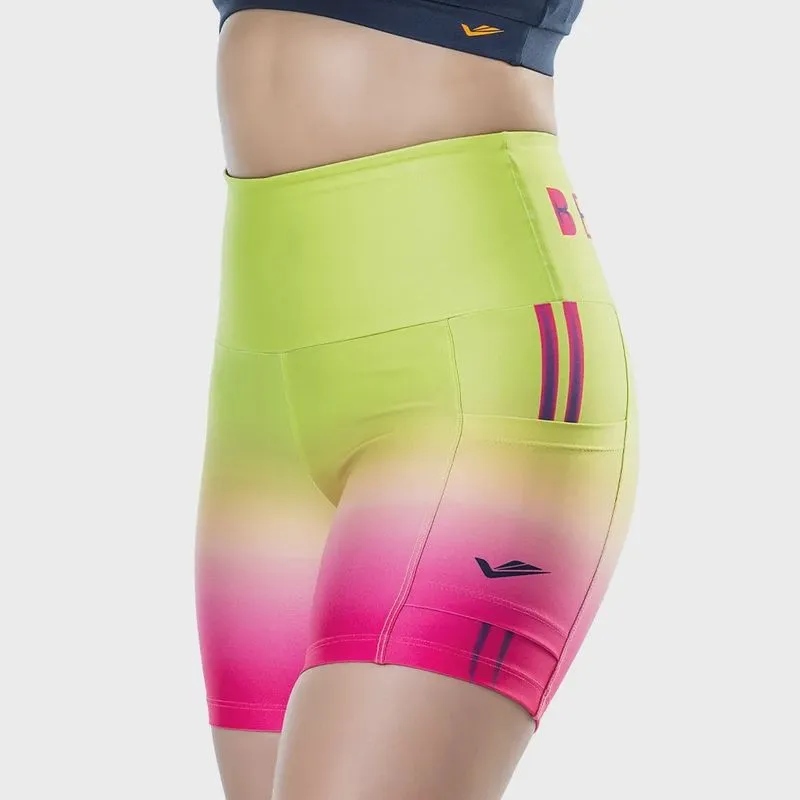Short Feminino Degradê Com Bolso Estratégico Elite