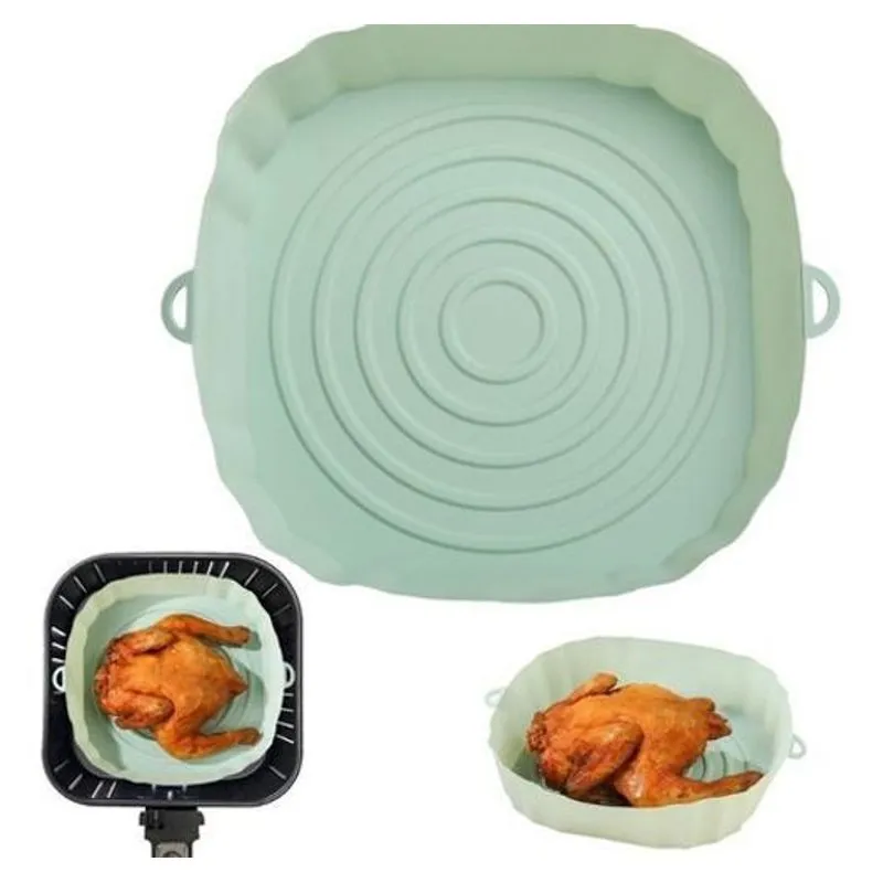 Forma De Cesto Forro Protetor Para Air Fryer De Silicone