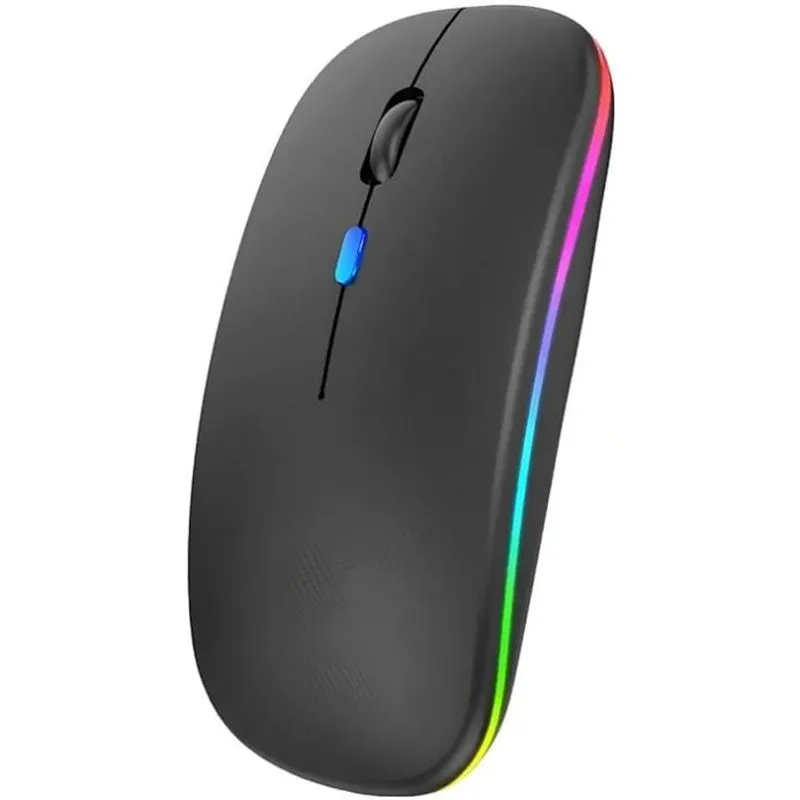 Dual Mode, Máxima Liberdade: Mouse Slim Com Led Integrado