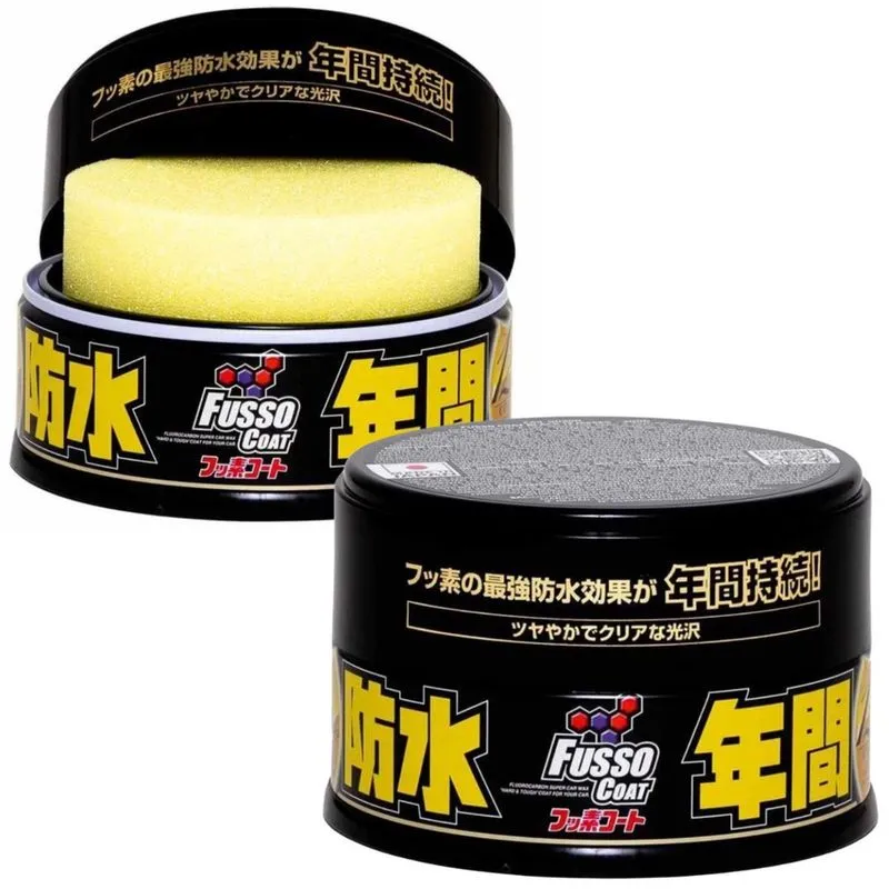Kit 2 Cera Fusso Coat Dark Soft 99 12 Meses Para Carros Escuros - 200g
