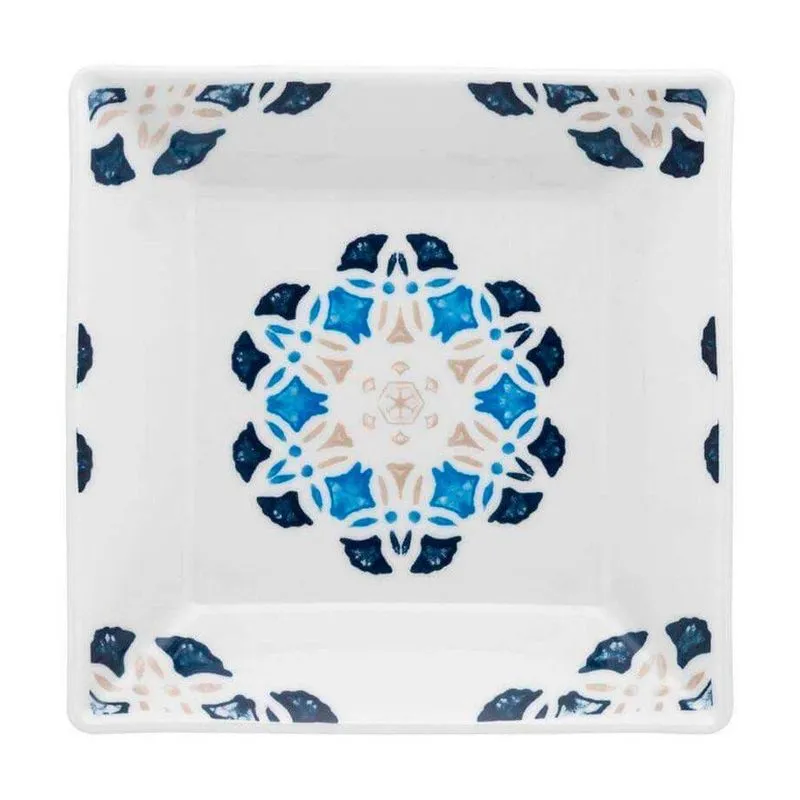 Kit 12 Pratos Fundos Quartier Babet Oxford Porcelana 21cm