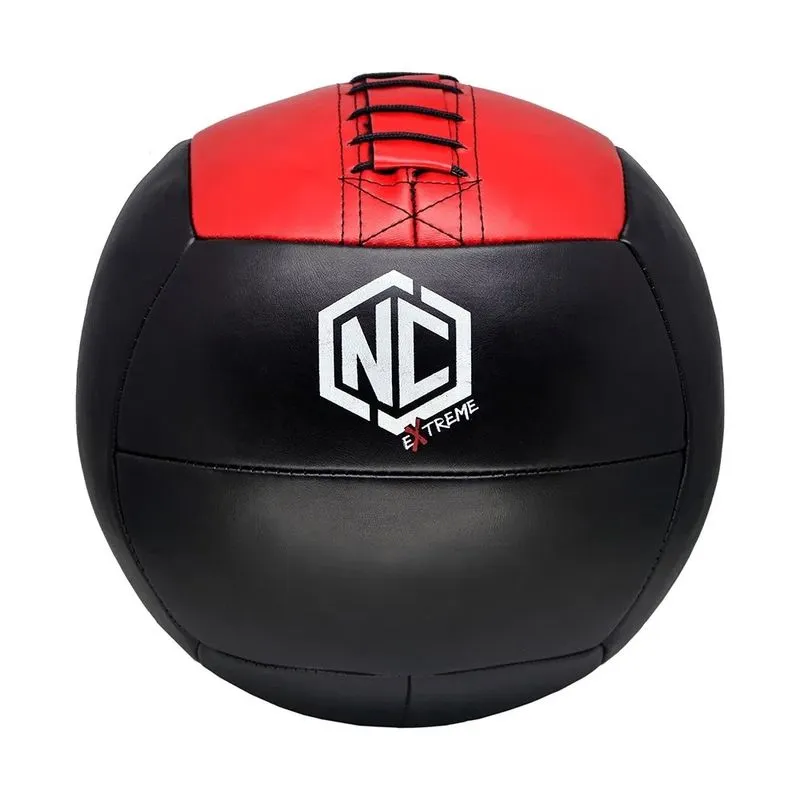 Wall Ball - Med Ball nc Extreme Preto com Vermelho 10 libras - 3.6 kg - WB317867