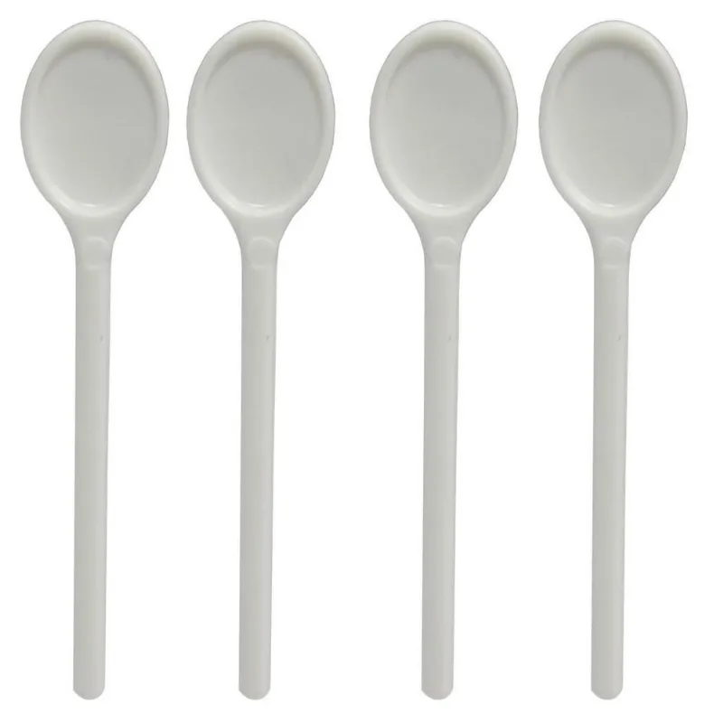 Colherzinha Mini Para Festas Reforçada Branca - 100 Unid