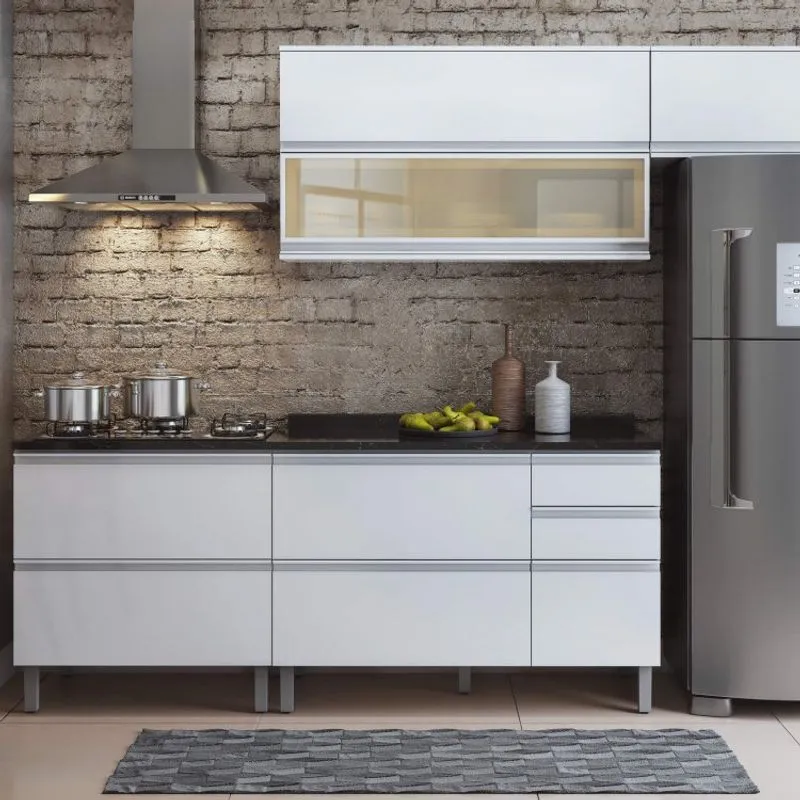 Cozinha Completa 4 Peças Belíssima Itatiaia Branco Cetim