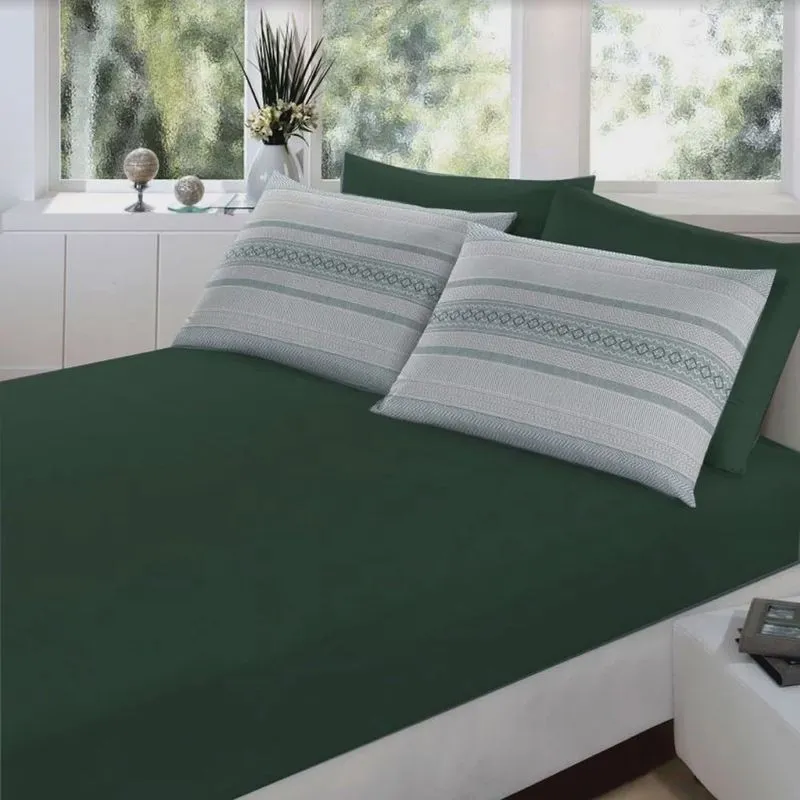 Jogo de Cama Santista King 3 peças Royal Albani Verde