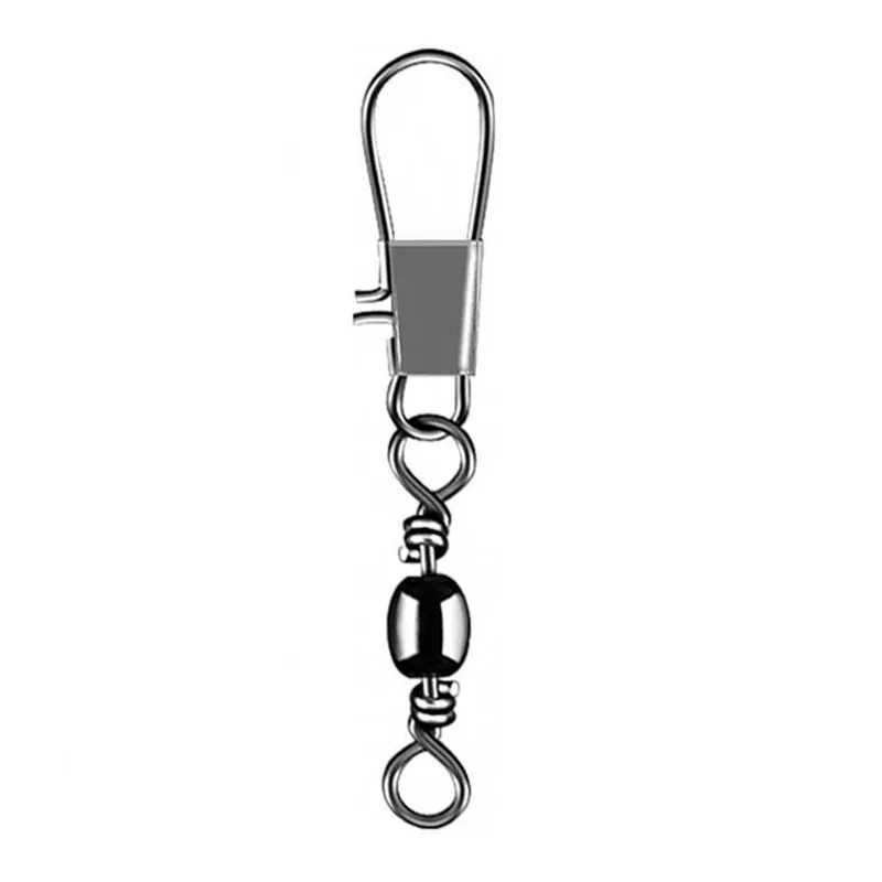 Anéis Com Rolamento Esférico E Giratório Conector Sólido De Isca Para Pesca 5 Peças
