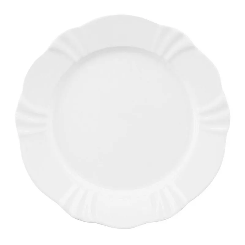 Prato Sobremesa Soleil White Oxford Porcelana 23cm