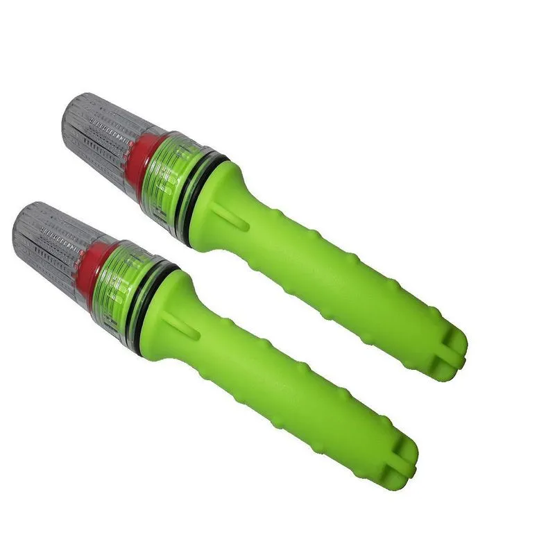 Kit 2 Sinalizadores Para Rede De Pesca Cor Pisca Vermelho