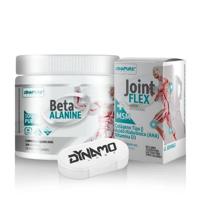 Kit Dynapure Beta Alanina 200g + Joint Flex 90 Tabletes