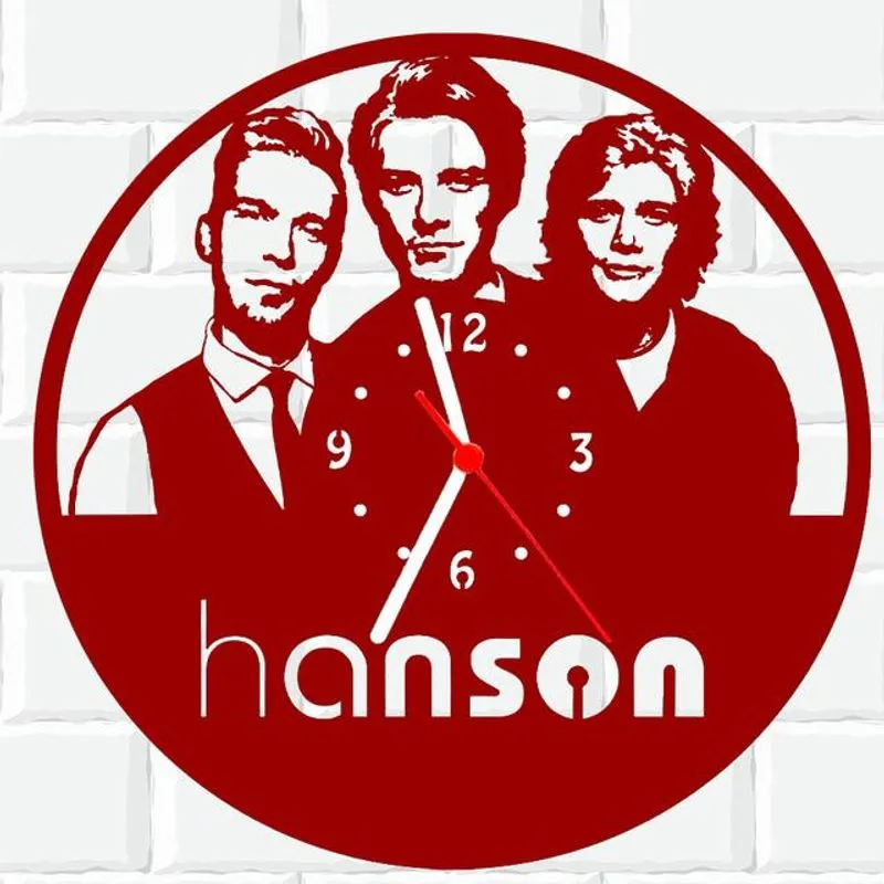 Relógio Parede Vinil Lp Ou Mdf Hansons Banda Rock