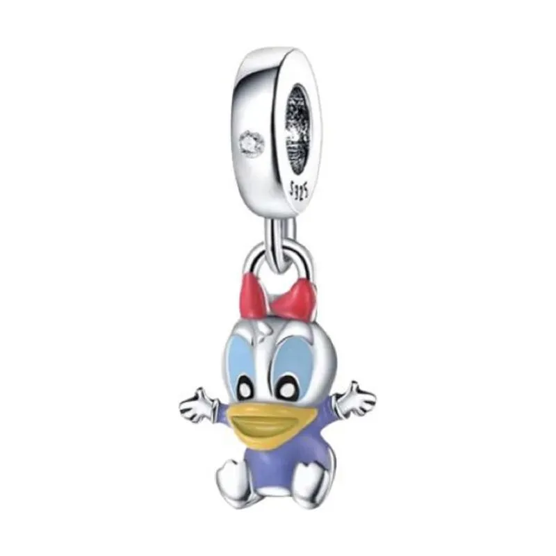 Berloque Baby Margarida Joia Prata 925 Disney Pato Mickey