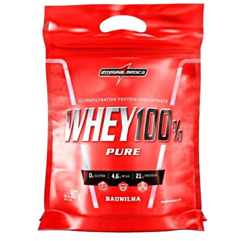 Whey 100% Pure Proteínas Em Sachê De 907g Integralmédica
