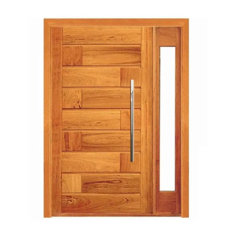 Porta Pivotante 713 Com Visor Lateral - Madeira Maciça - Angelim