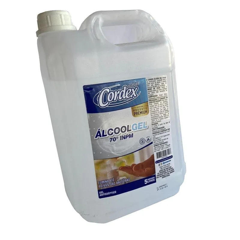 1und Gel Antisséptico 70º Limpeza Das Mãos 5 Litros