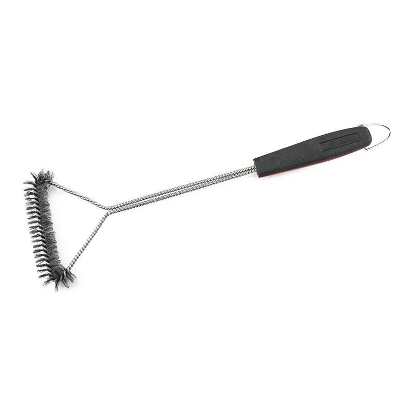Escova Easy Grill de aço para churrasqueira com cabo em plastico A47cm
