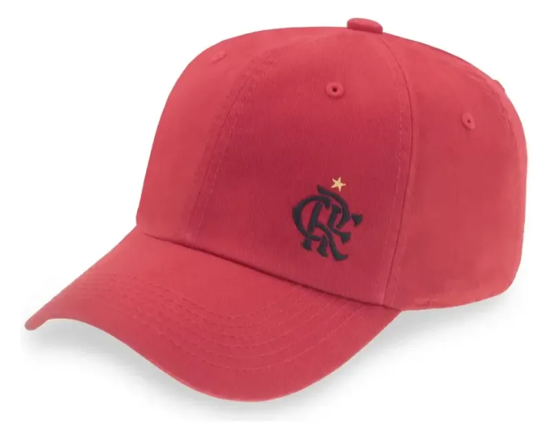 BONE FLAMENGO BORDADO FTE VERMELHO