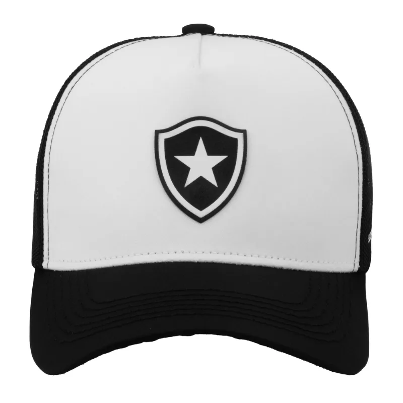 BONÉ BOTAFOGO TRUCKER COM SILK RELEVO PRETO