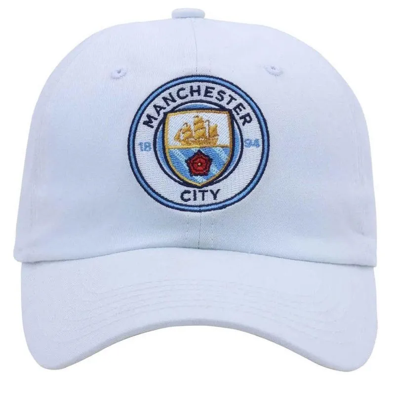 Boné Manchester City Bordado Branco Supercap
