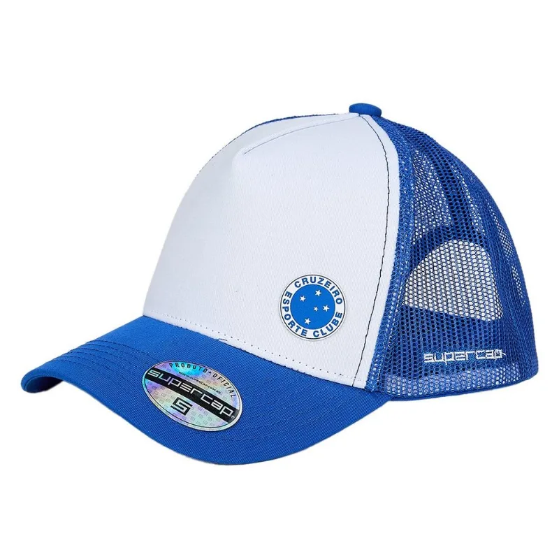 Boné Cruzeiro Trucker - Unissex - Branco