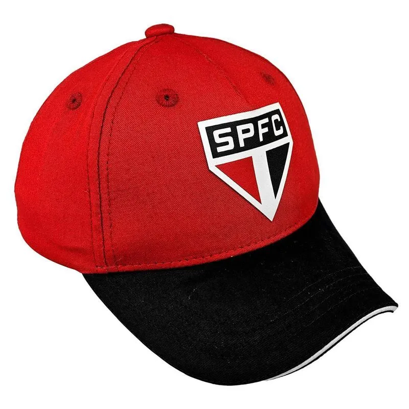 Bone Sao Paulo Infantil Aba Curva Conforto Oficial Ajustavel