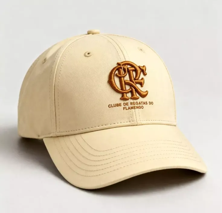 BONE FLAMENGO KAKI LOGO DOURADO