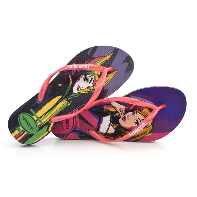 Chinelo Feminino Havaianas Slim Villains Roxo 4145187 35/36