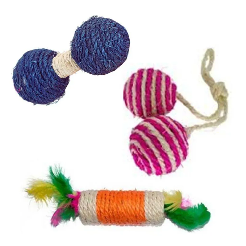 Kit Brinquedos Para Gato - 3 Itens