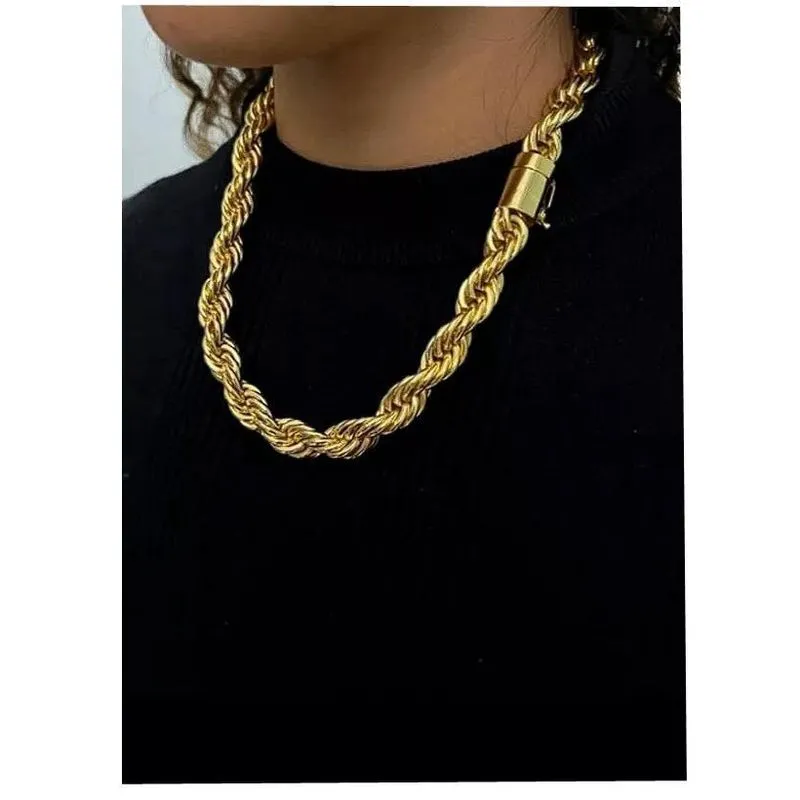 Cordão Baiano Feminino Banhado Ouro 18k 50cm - ToJoia18k