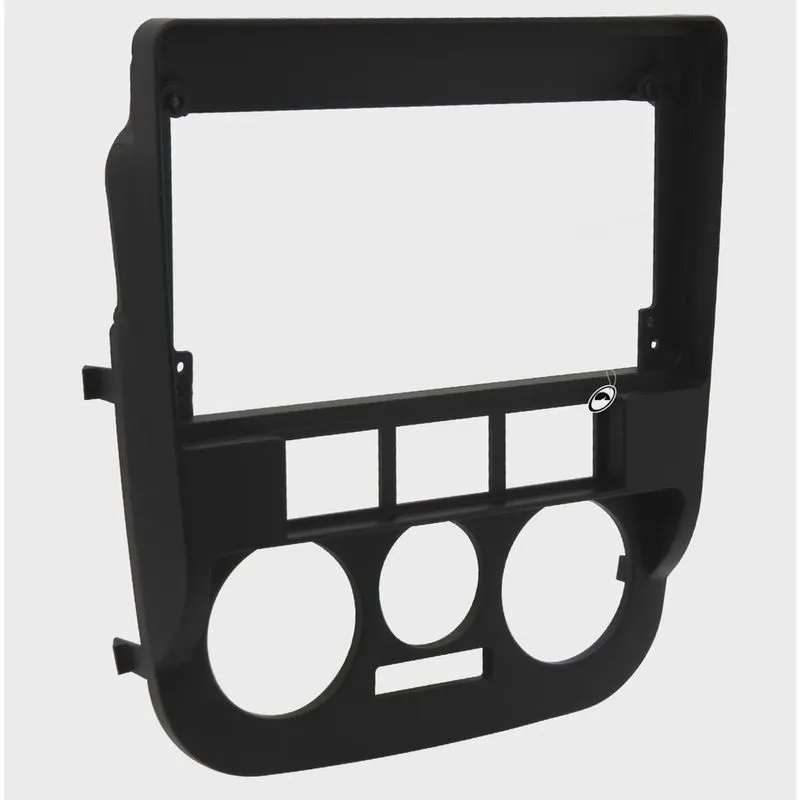 Moldura de Painel 2 Din 9 Polegadas Gol Saveiro Parati G4 Preto