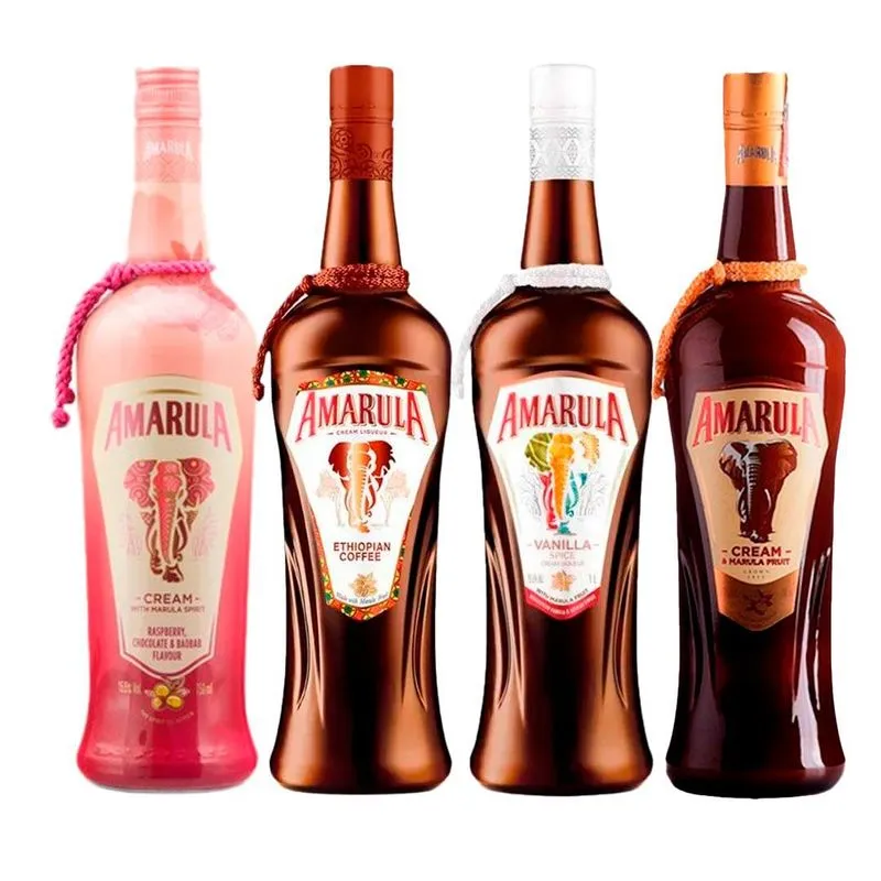 Kit Especial 4 Garrafas Amarula 750ml Cada Garrafa