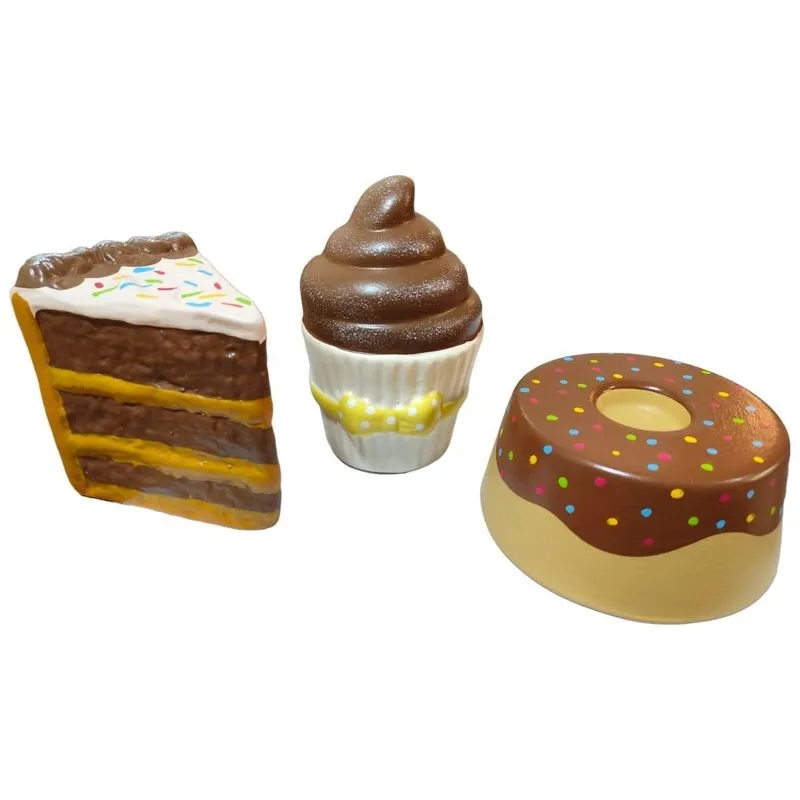 Bolo Cupcake E Pudim Fake Enfeite De Centro Mesa Chocolate