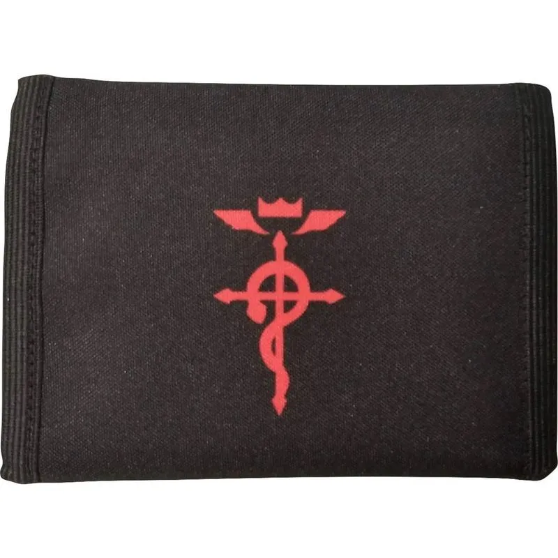 Carteira Fullmetal Alchemist Logo Vermelho