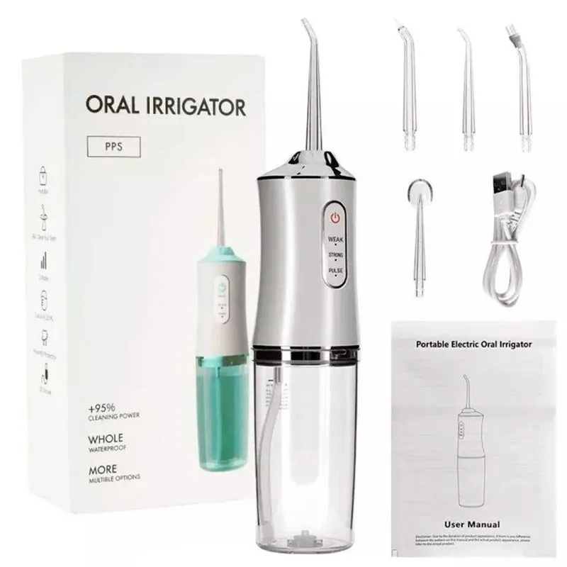 Irrigador Oral Recarregável 4 Bicos Usb