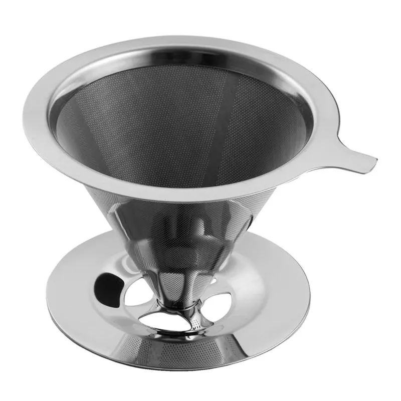 Filtro Coador Café Chá Reutilizável Aço Inox Luxo 101 Tam P