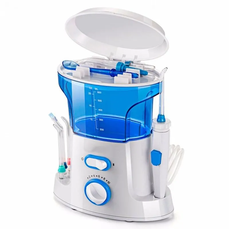 Limpador Bucal Elétrico 600Ml Bivolt Jato D'Água Higiene