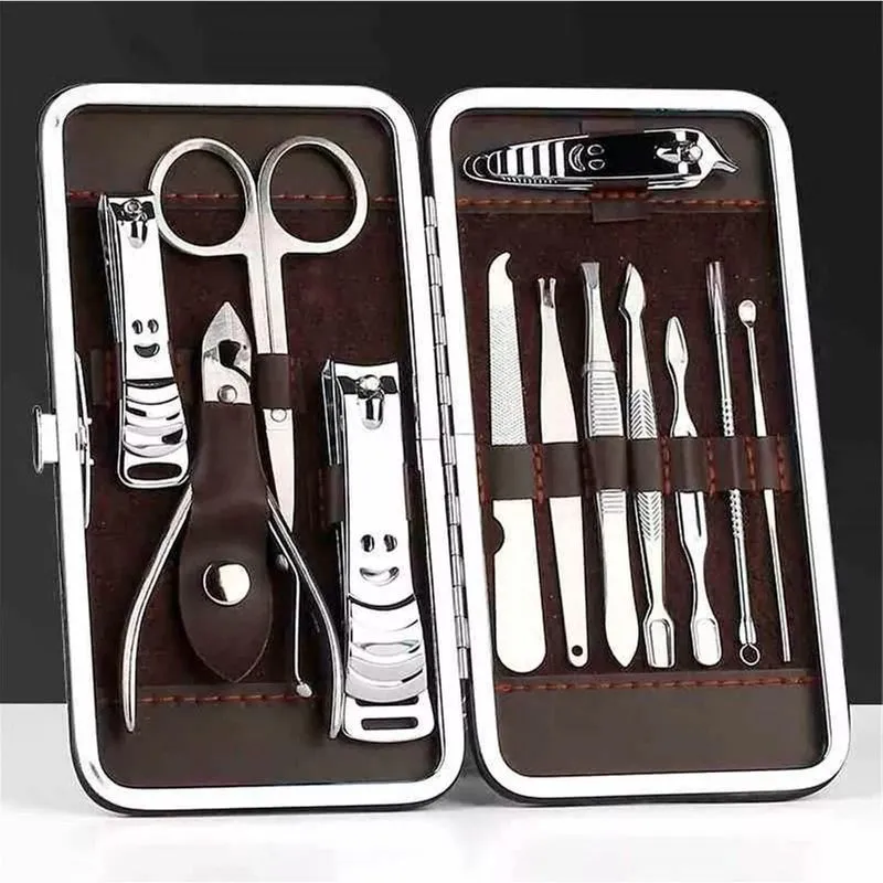 Estojo De Unha Completo 12 Peças Portátil Unhas Perfeitas