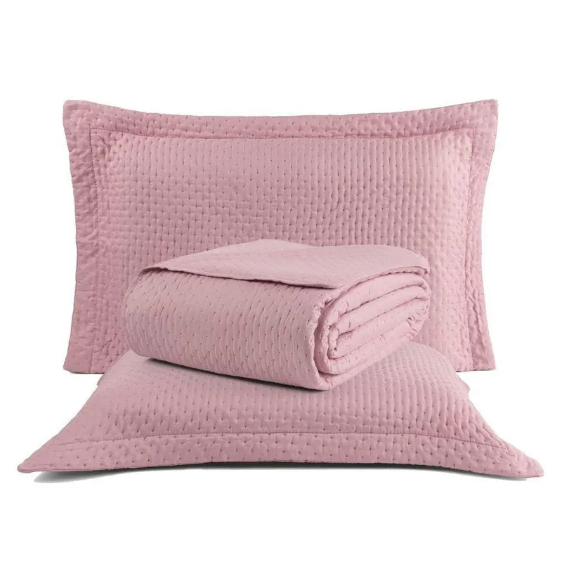 Colcha Cama Box Queen Size Preço Baixo Dupla Face Bouti Lisa