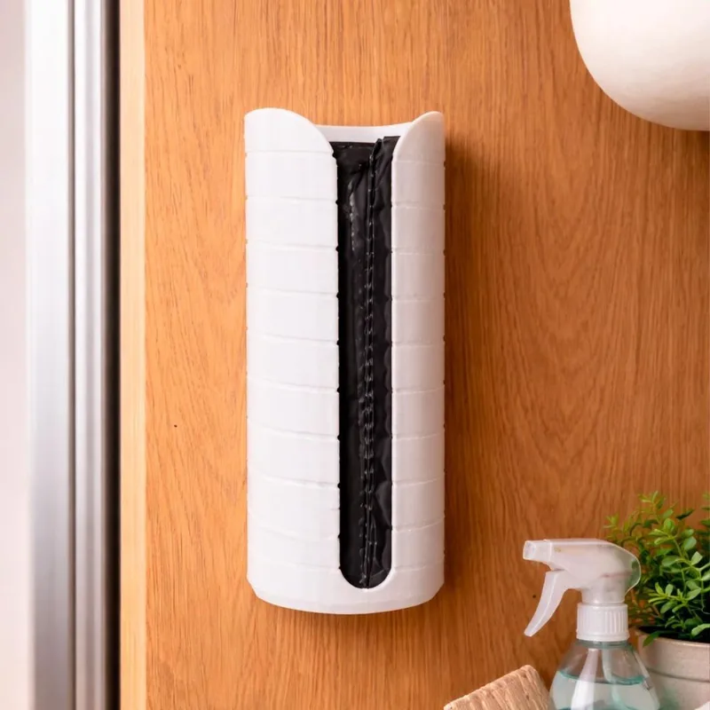 Dispenser Puxa Sacos De Lixo Para Armário Cozinha