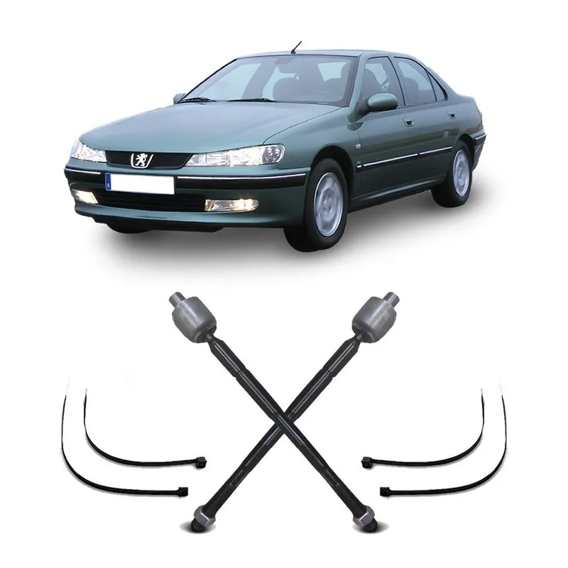 Par Barra Braço Articulação Terminal Direção Axial Dianteiro Peugeot 406 Sedan 1997 1998 1999 2000 2001 2002 2003