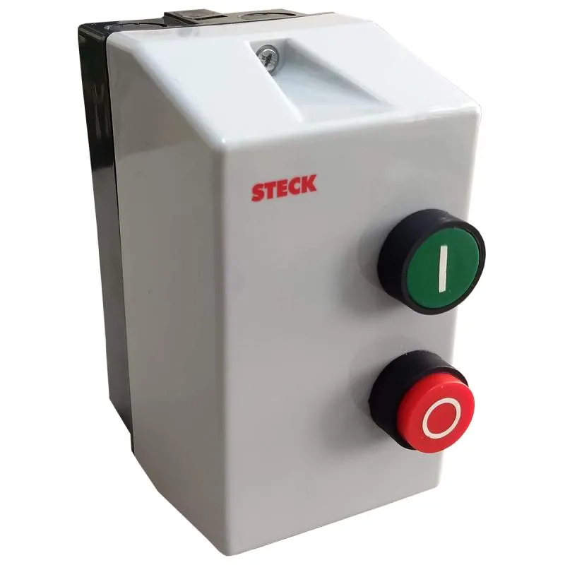 Chave De Partida Direta Trifásica Steck 0,5 Cv 220v Faixa 1-1.6a Steck