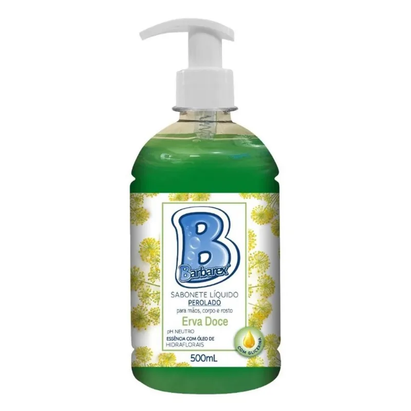Sabonete 500ml Pump Barbarex - Frutas Vermelhas