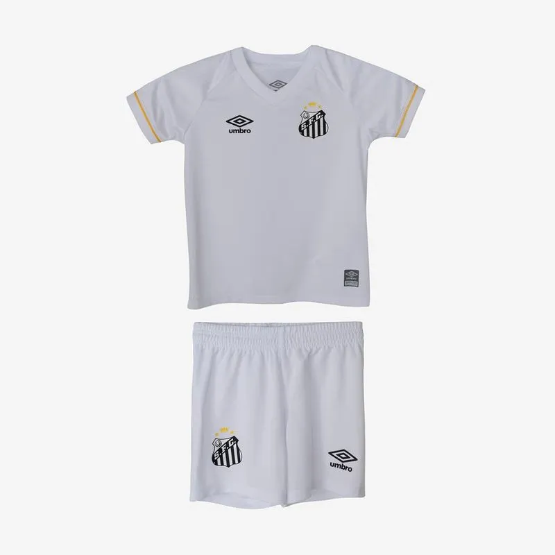Kit Clube Infantil Umbro Santos Oficial 1 2023 2